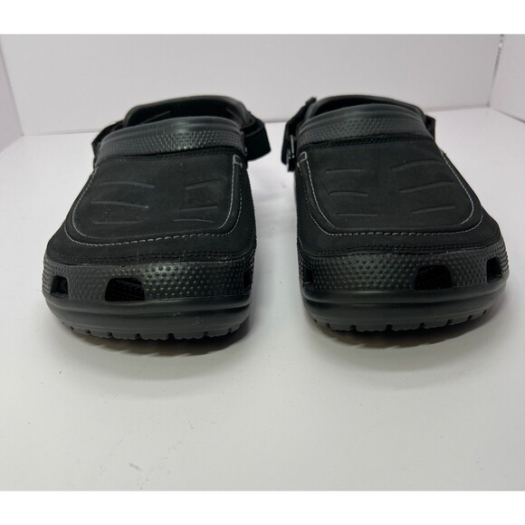 Crocs Yukon Vista ll Men\'s Size 8 Black Slip On Clogs Shoes Adjustable Straps main image 4
